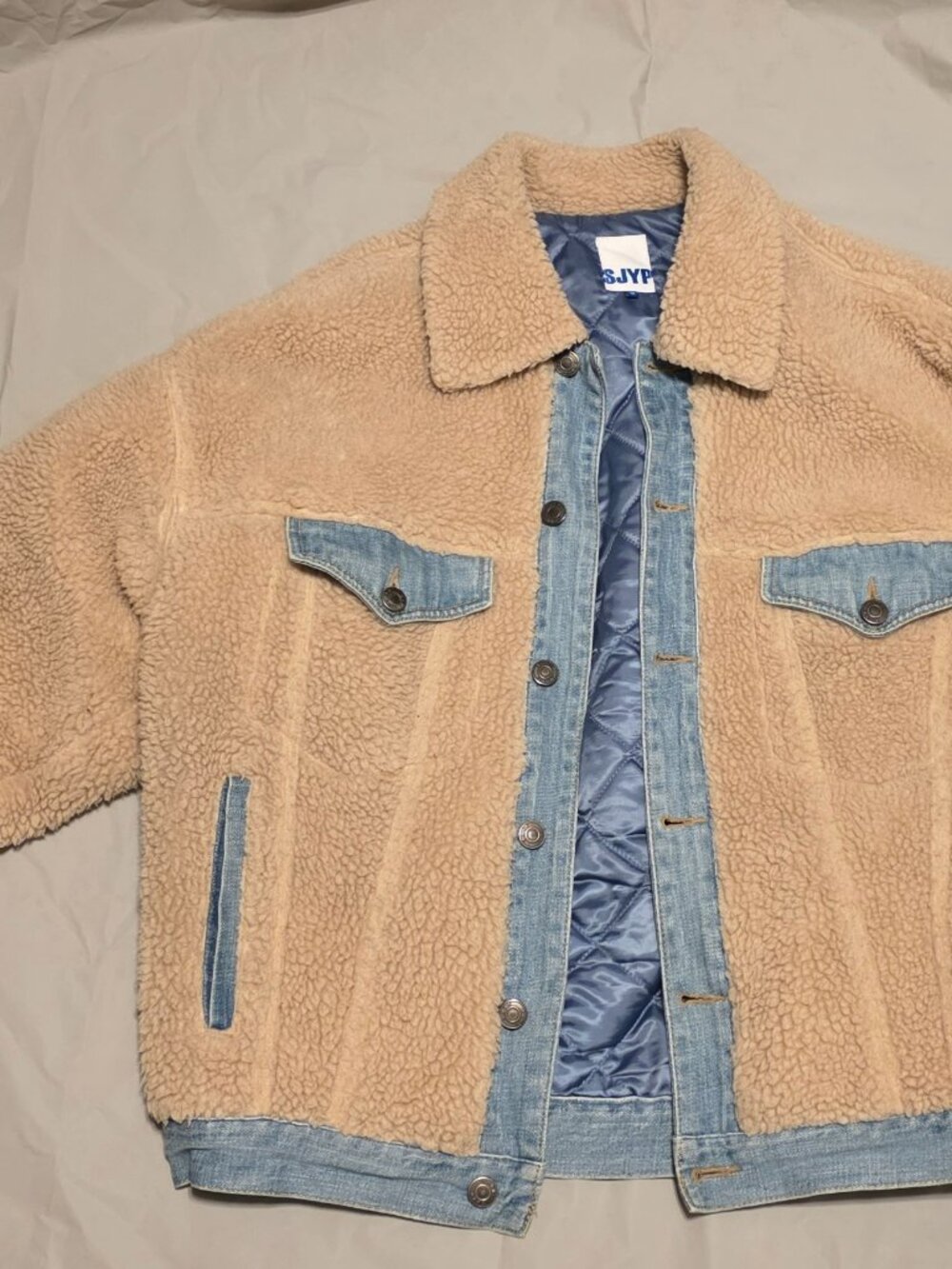 Womens Denim/Fur jacket